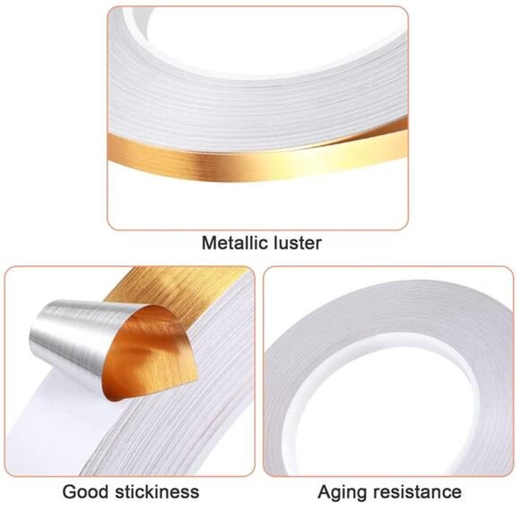 3 Rolls Multi Size Self Adhesive Polyester Film Tape 1/5, 4/5, 7/5 Inch - Picture 3 of 7